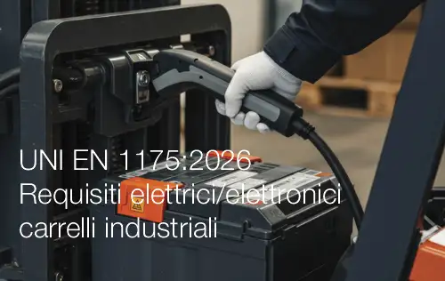 UNI EN 1175:2026 / Requisiti elettrici/elettronici carrelli industriali